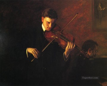トーマス・イーキンス Painting - 音楽リアリズムのポートレート トーマス・イーキンス